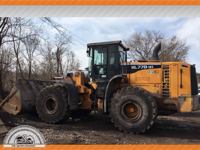 Фронтальный погрузчик Hyundai HL770-9s, услуги тяжелой техники, Днепропетровская область
